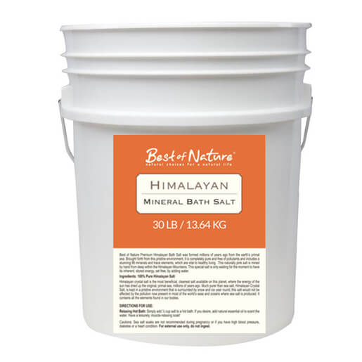 Himalayan Mineral Bath Salt 30 lb pail