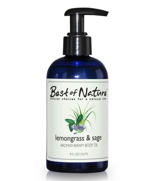 Lemongrass &amp; Sage Aromatherapy Massage &amp; Body Oil