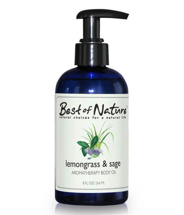 Lemongrass & Sage Aromatherapy Body Oil