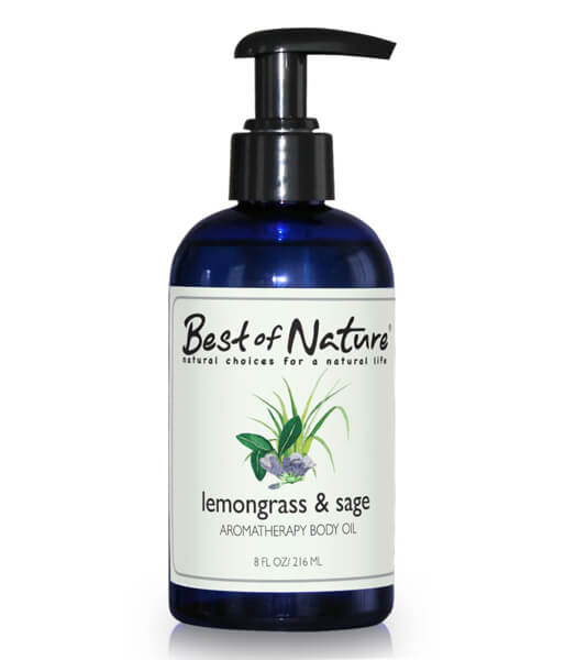 Lemongrass & Sage Aromatherapy Massage & Body Oil