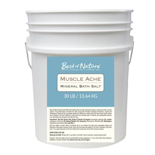 Muscle Ache Mineral Bath Salts 30 lb pail
