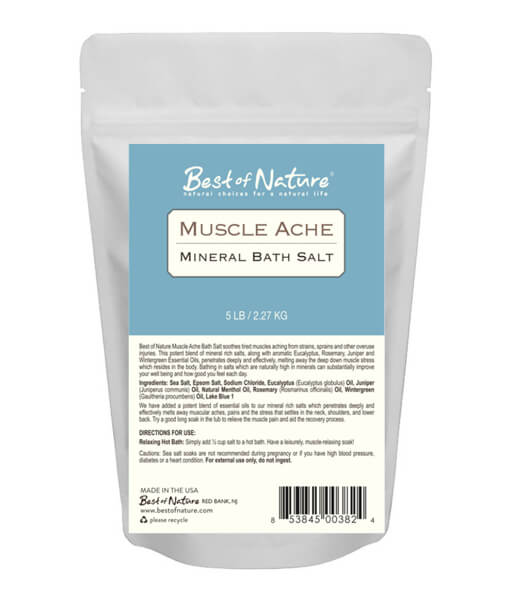 Muscle Ache Mineral Bath Salts 5 lb bag