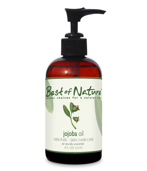 Pure Unrefined Jojoba Massage and Body Oil 8 ounce pump bottle
