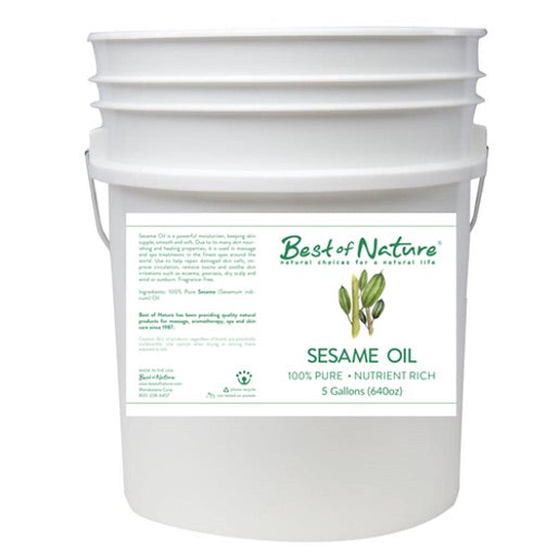Pure Sesame Massage and Body Oil 5 gallon pail