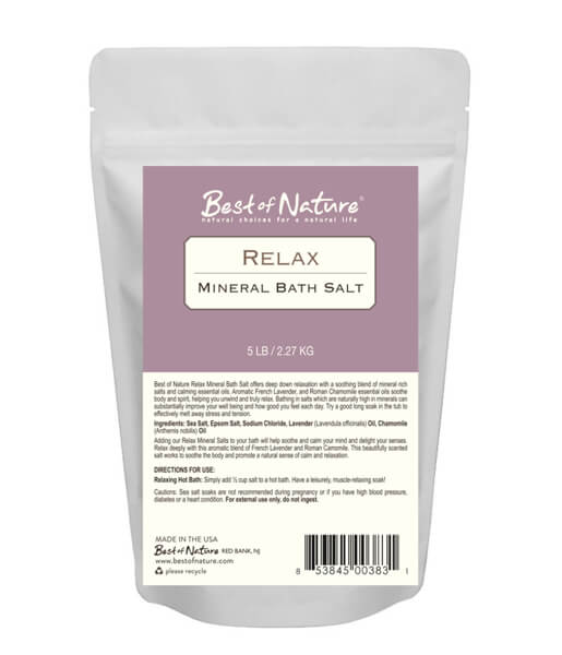 Relax Mineral Bath Salt 5 lb bag