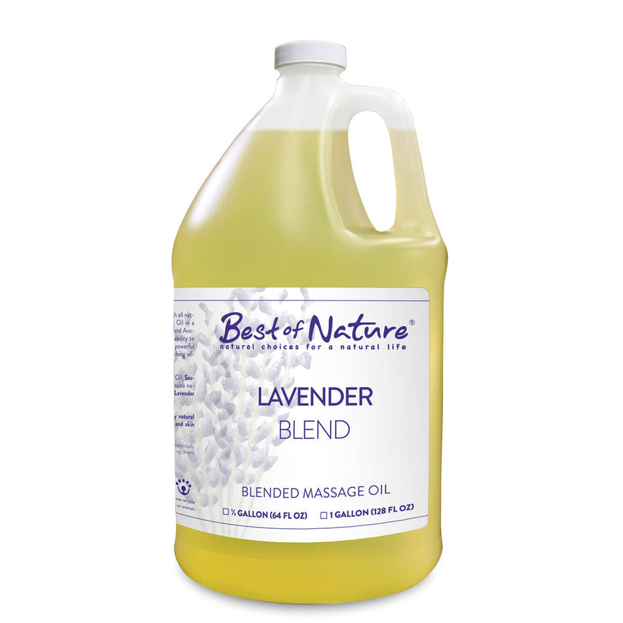 Lavender Blend Massage and Body Oil half gallon jug and gallon jug