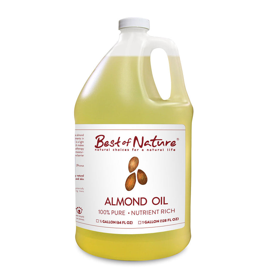 Pure Almond Massage and Body Oil half gallon jug and gallon jug