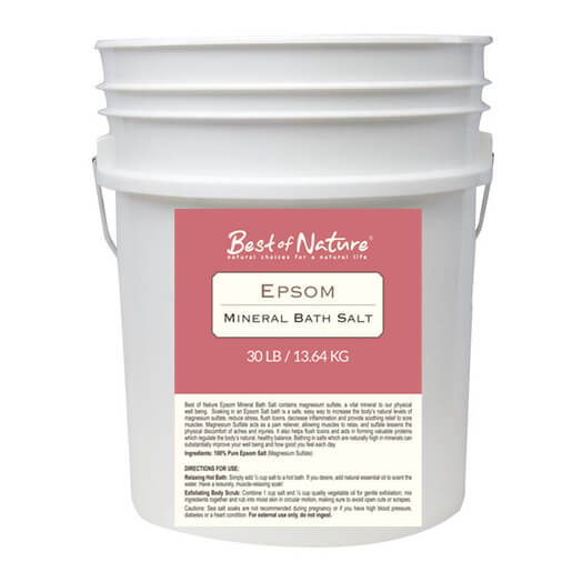 Epsom Mineral Bath Salt 30 lb pail