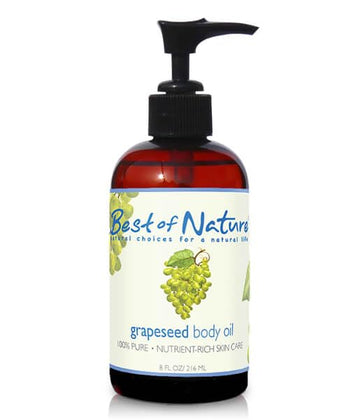 100% Pure Grapeseed Massage and Body Oil